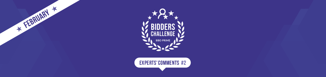 BBO Prime bidders challenge: February Panel Comments