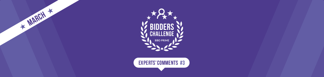 BBO Prime bidders challenge: March Panel Comments