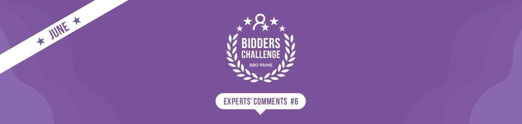 BBO Prime bidders challenge: June Panel Comments