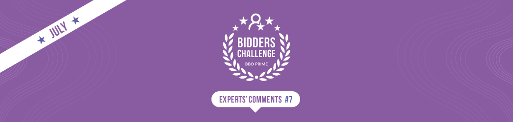 BBO Prime bidders challenge: July Panel Comments