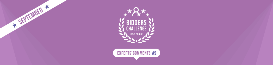 BBO Prime bidders challenge: September Panel Comments