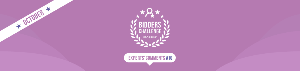 BBO Prime bieders uitdaging: Oktober Panel Comments