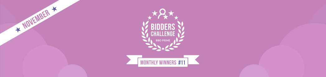 BBO Prime bidders challenge: resultaten en winnaars – november